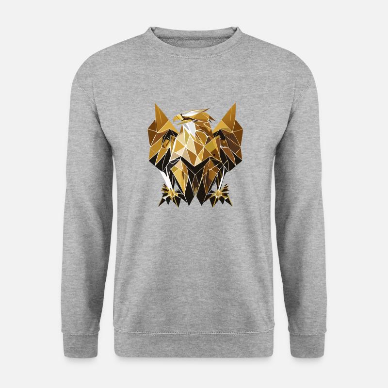 Steinadler - Unisex Pullover - Weißgrau meliert