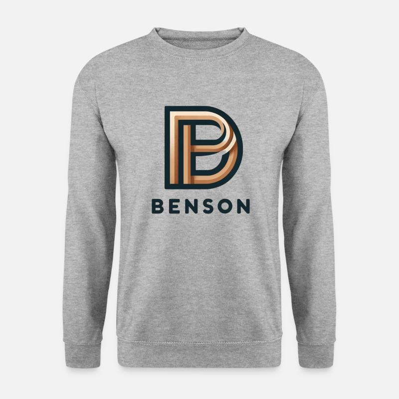 Benson Logo - Unisex Pullover - Weißgrau meliert