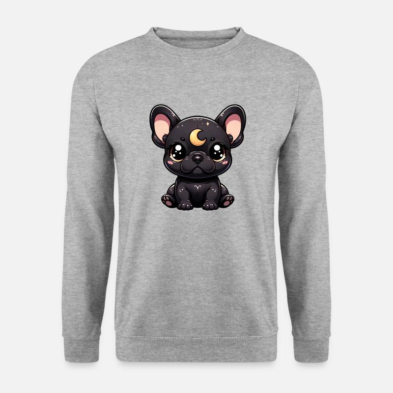 Mond Bully - Unisex Pullover - Weißgrau meliert