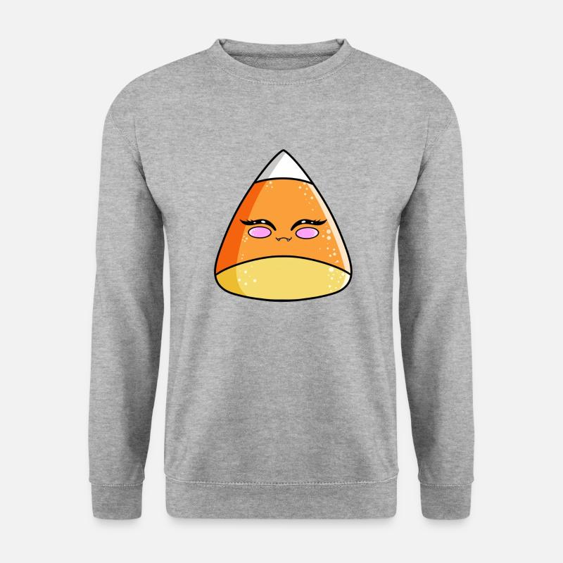 Halloween-Süßigkeiten - Unisex Pullover - Weißgrau meliert