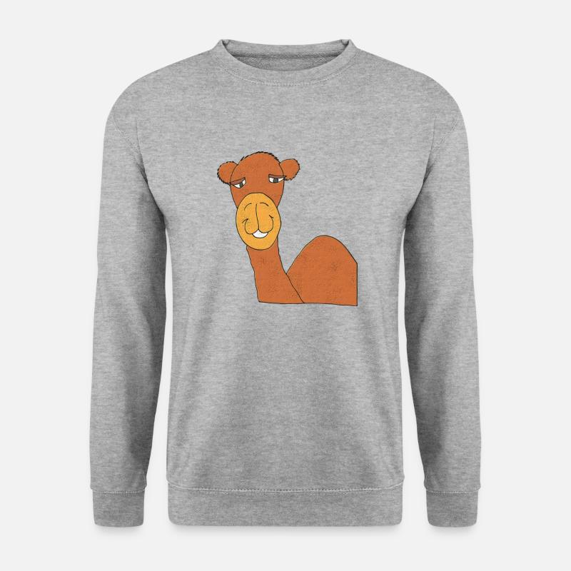 kamel mit elefantenhaut - Unisex Pullover - Weißgrau meliert