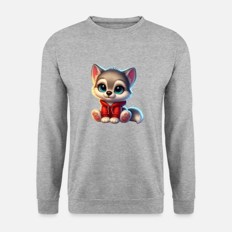 Wolf 2 - Unisex Sweatshirt - salt & pepper