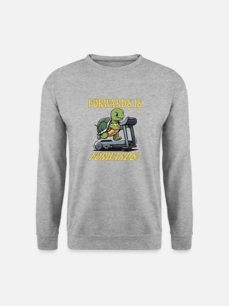 Vorwärts ist Vorwärts! - Unisex Pullover - Weißgrau meliert