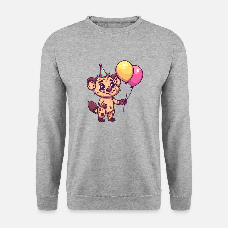 Hyena Birthday Comic Cute - Unisex Sweatshirt - salt & pepper