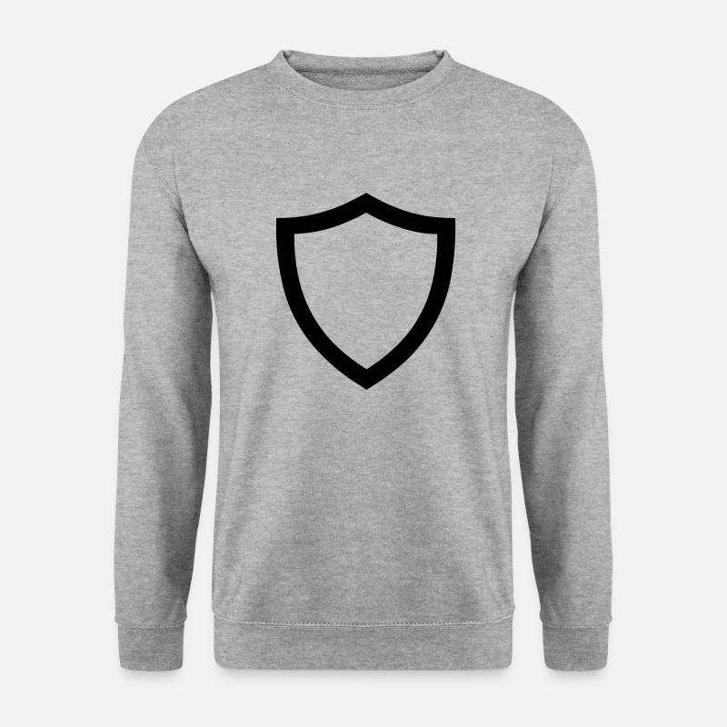 Schild - Unisex Pullover - Weißgrau meliert