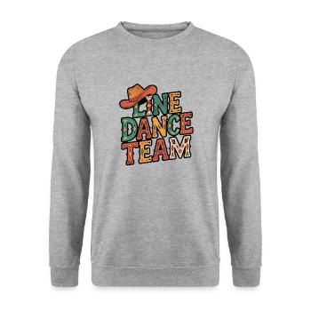 Groupe de danse en ligne Danse familiale en équipe - Sweat-shirt Unisexe - gris chiné - Devant - Alina (178cm) & Michal (187cm)