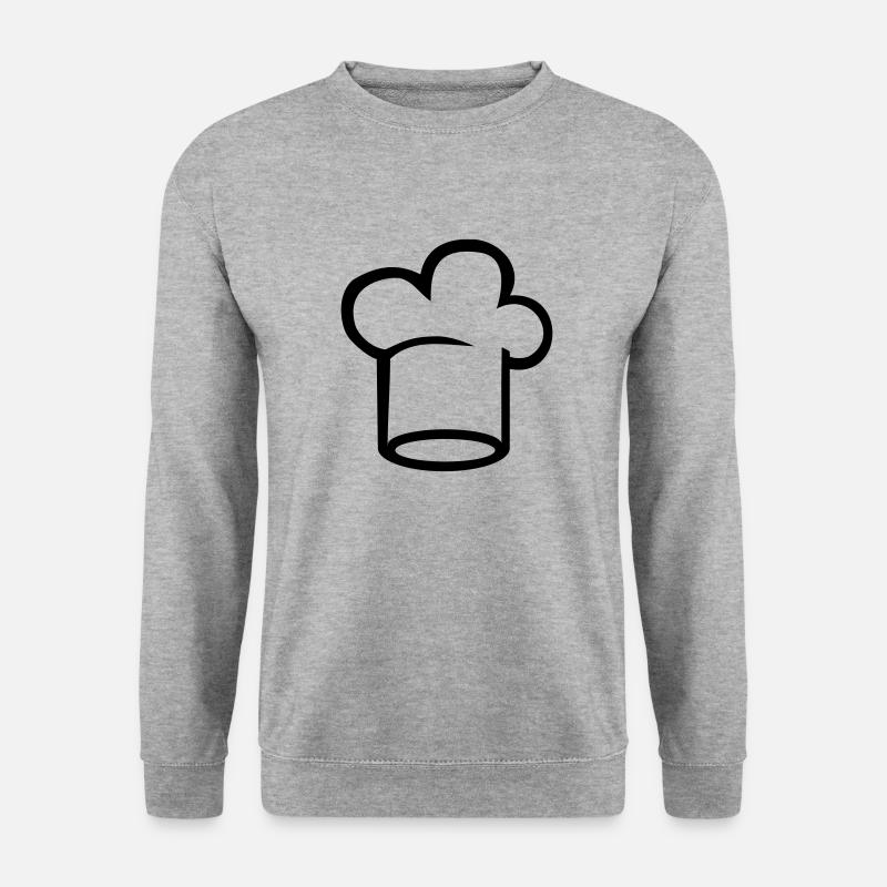 Koch - Unisex Pullover - Weißgrau meliert