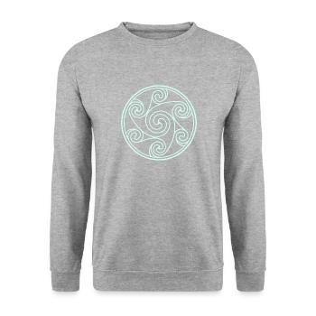 Bikes - Unisex Sweatshirt - salt & pepper - Front - Alina (178cm) & Michal (187cm)