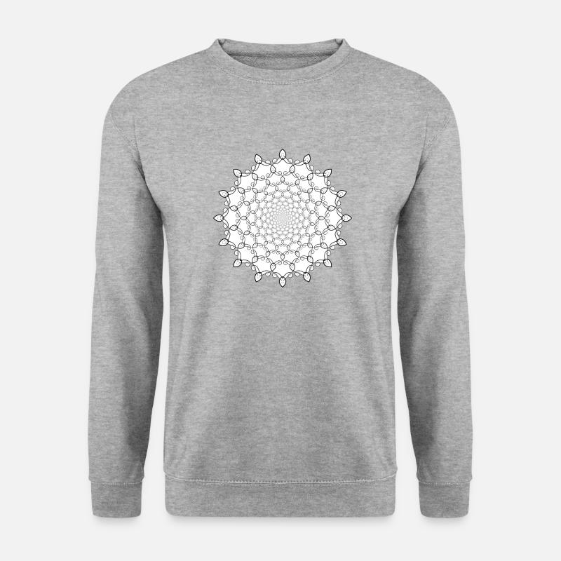 Kreis - Unisex Pullover - Weißgrau meliert