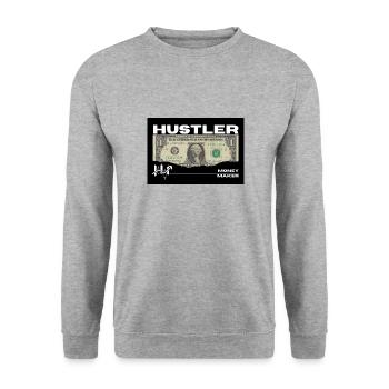 Hustler - Unisex Sweatshirt - salt & pepper - Front - Alina (178cm) & Michal (187cm)