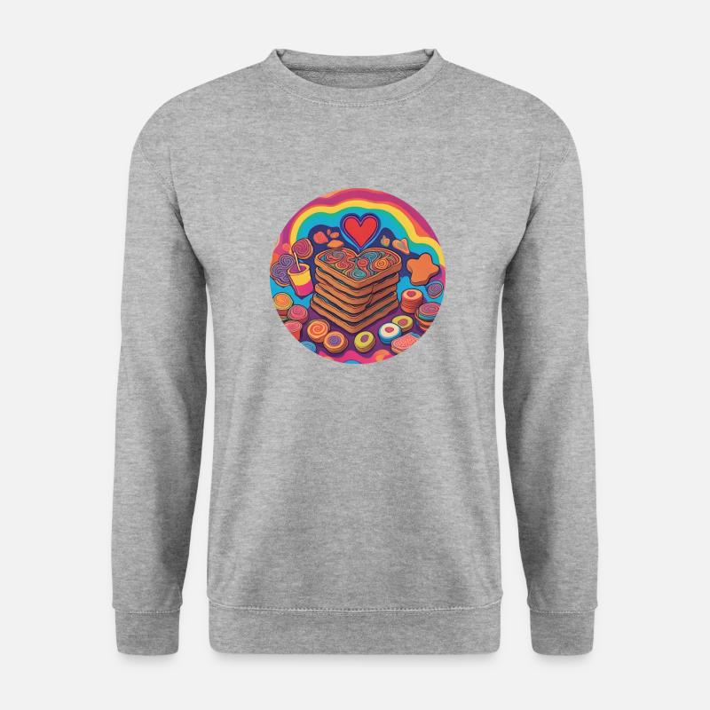 FOOD1 by AUDLA - Unisex Pullover - Weißgrau meliert