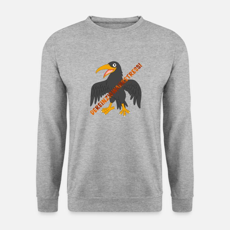 Rabe DEWT - Unisex Pullover - Weißgrau meliert
