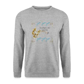 Famille - Sweat-shirt Unisexe - gris chiné - Devant - Alina (178cm) & Michal (187cm)