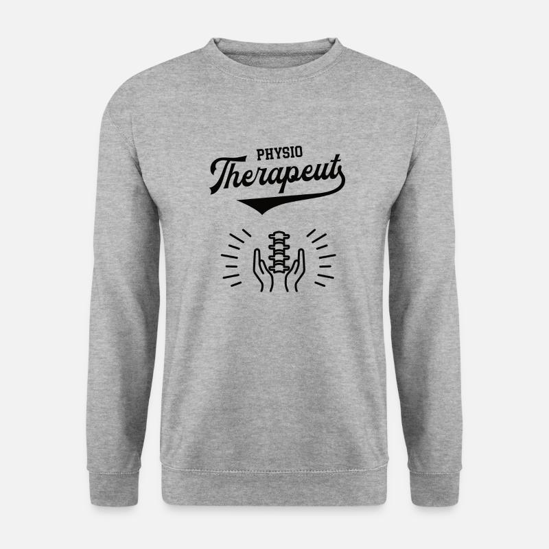 Therapie Physiotherapie Physio Therapeut Masseur - Unisex Pullover - Weißgrau meliert