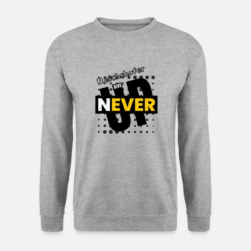 Reichshof Design 6 - Unisex Pullover - Weißgrau meliert