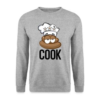 COOK KOCH KOCH CHEF ÉTOILÉ - Sweat-shirt Unisexe - gris chiné - Devant - Alina (178cm) & Michal (187cm)