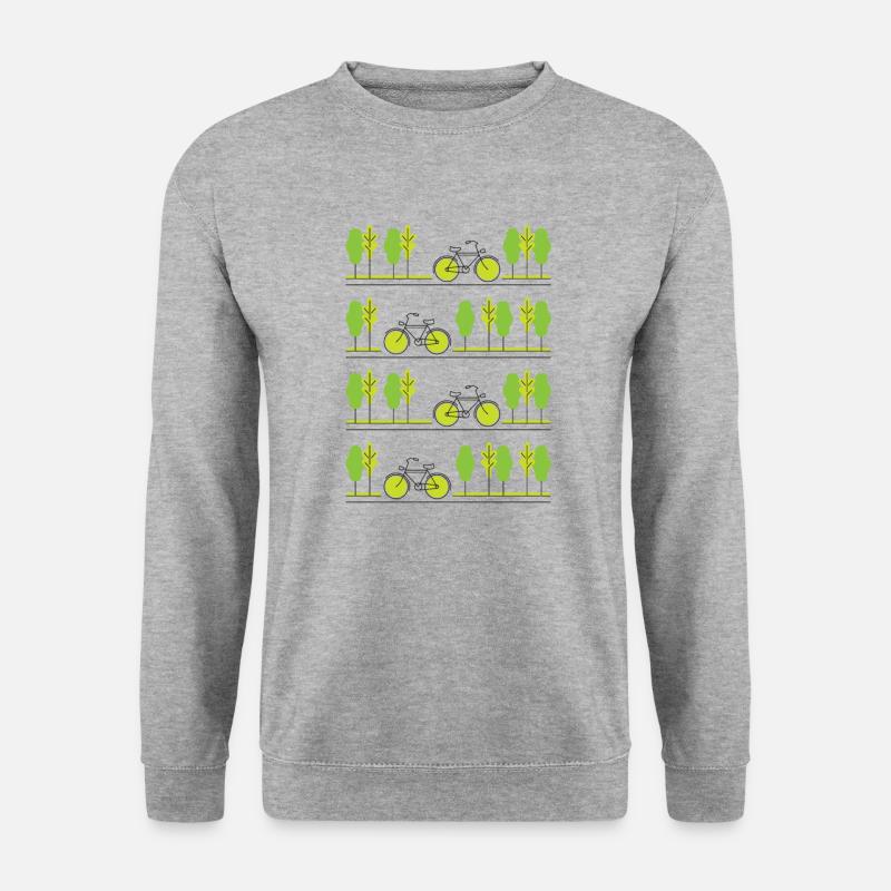 Cycling through spring - Unisex Sweatshirt - salt & pepper