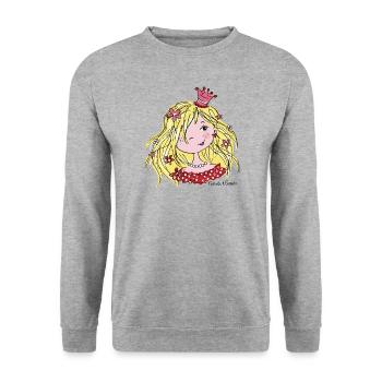 Princess Perlagonia - Unisex Sweatshirt - salt & pepper - Front - Alina (178cm) & Michal (187cm)
