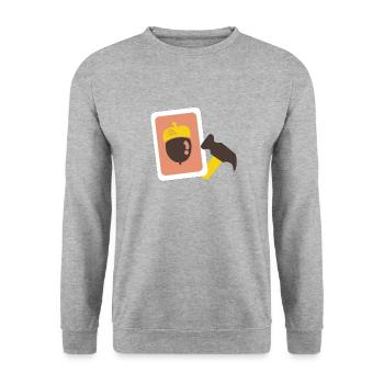 Instructions / ACNH - Unisex Sweatshirt - salt & pepper - Front - Alina (178cm) & Michal (187cm)