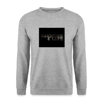 Hardcore Design - Unisex Pullover - Weißgrau meliert - Vorne - Alina (178cm) & Michal (187cm)