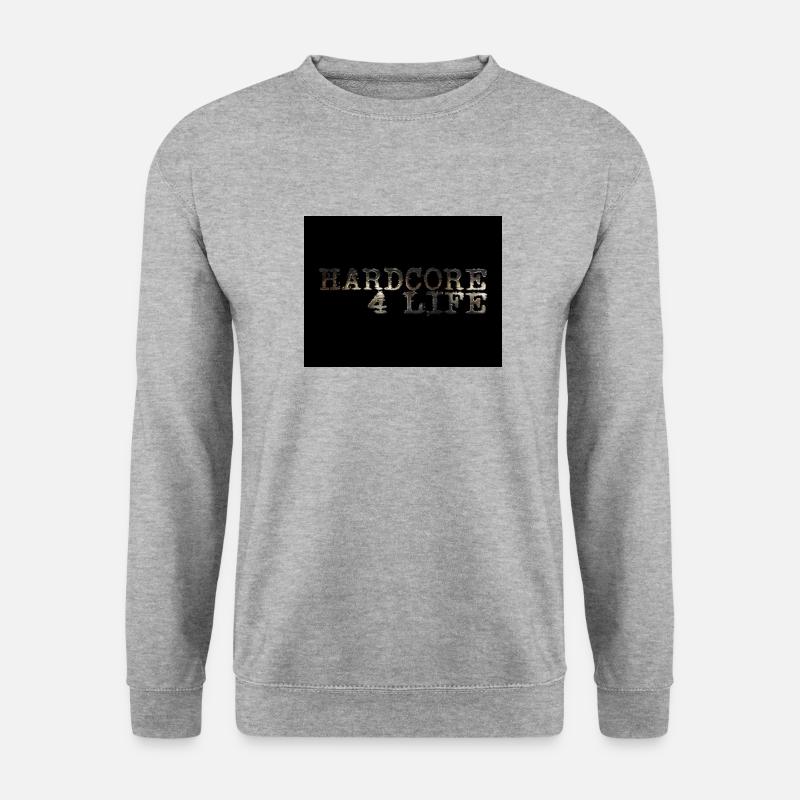 Hardcore Design - Unisex Pullover - Weißgrau meliert