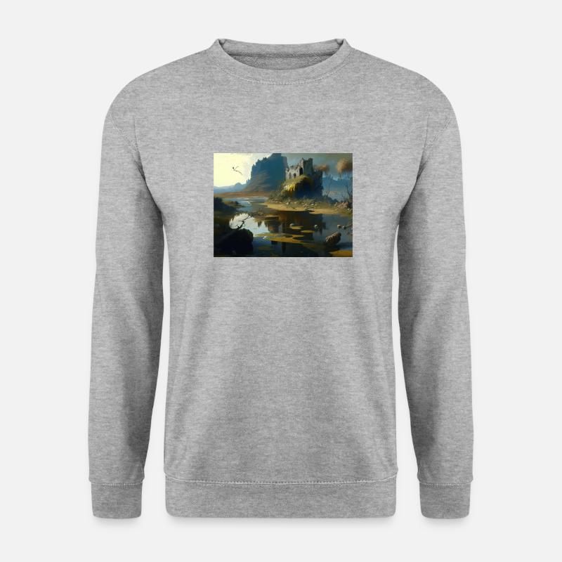 Kollektion NOWT LAA3 - Unisex Pullover - Weißgrau meliert