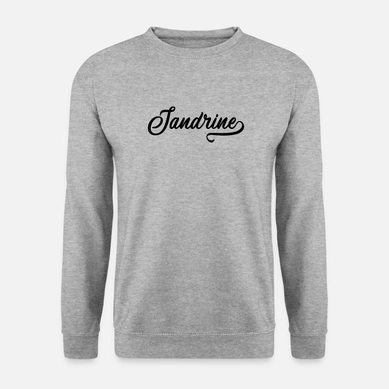 Sandrine - First name - Unisex Sweatshirt - salt & pepper