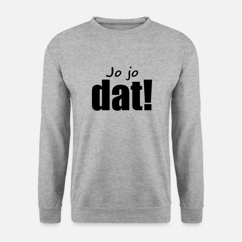 Kölsch - Dialekt - Spruch - Unisex Pullover - Weißgrau meliert
