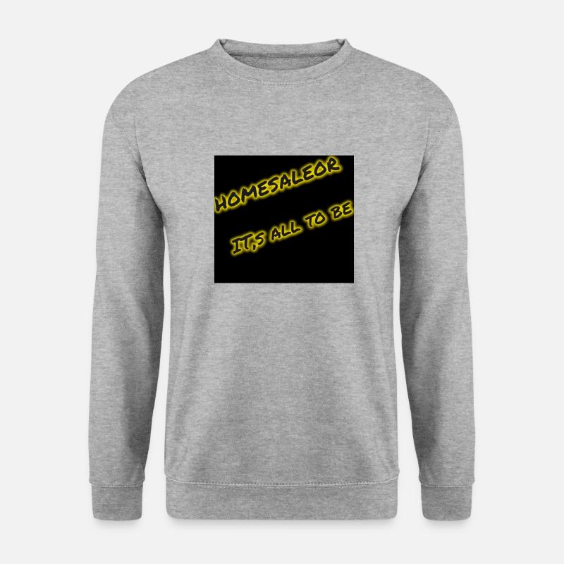 Homesaleor - Unisex Pullover - Weißgrau meliert