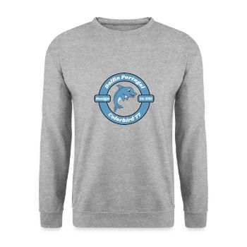 Dolphin for children - Unisex Sweatshirt - salt & pepper - Front - Alina (178cm) & Michal (187cm)