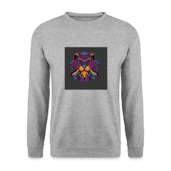 1694067889270 JPEG - Unisex Pullover - Weißgrau meliert - Vorne - Alina (178cm) & Michal (187cm)