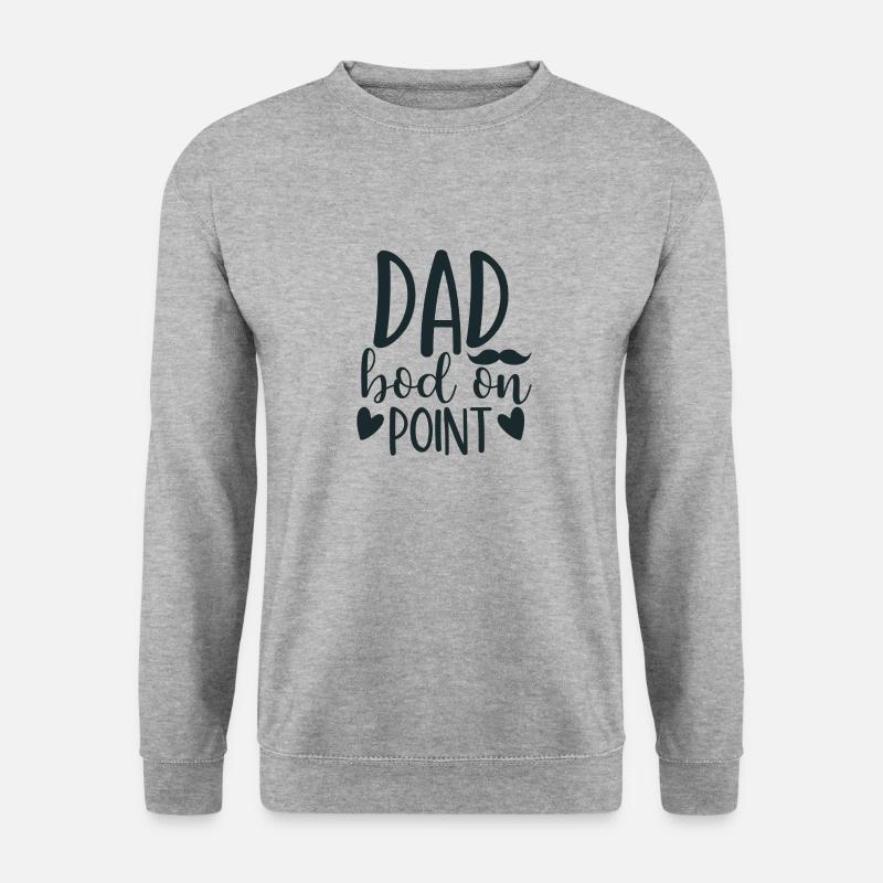 DAD bod on POINT - Unisex Sweatshirt - salt & pepper