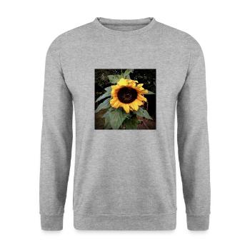 Sunflower for You - Unisex Sweatshirt - salt & pepper - Front - Alina (178cm) & Michal (187cm)