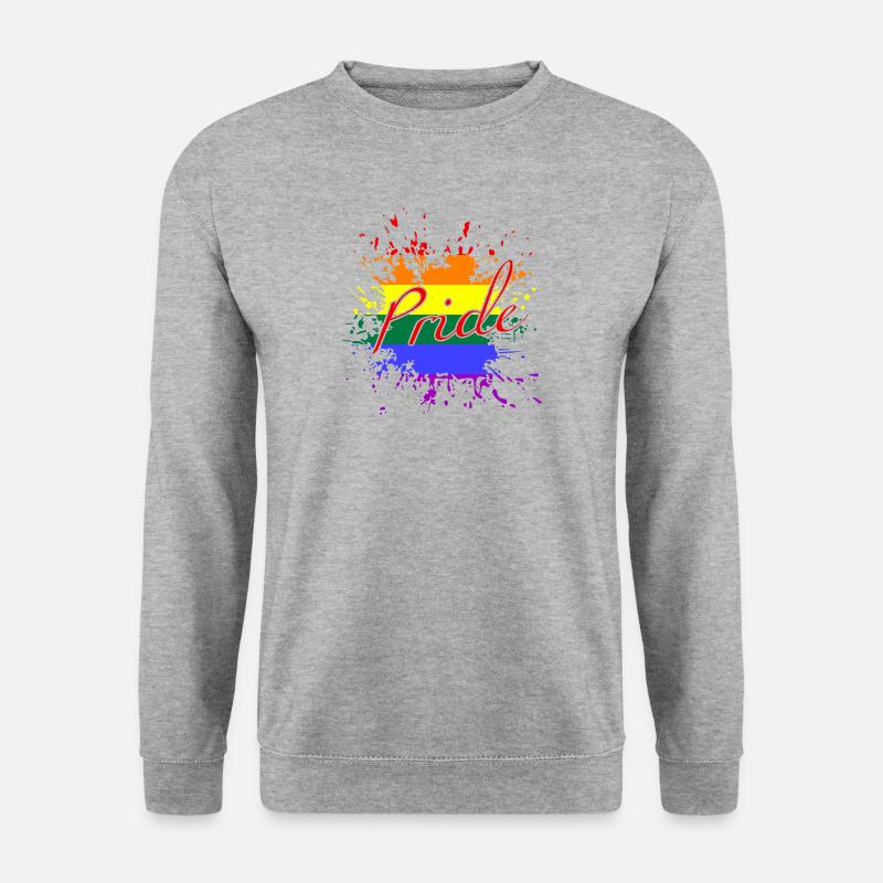 LGBTQ Pride - Unisex Pullover - Weißgrau meliert