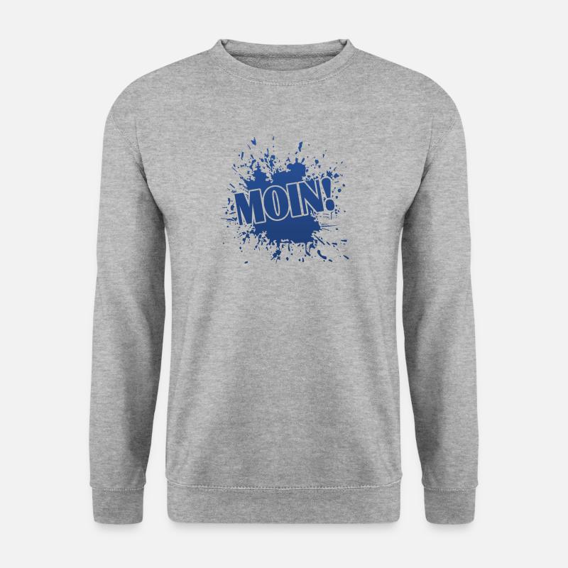 Moin - Unisex Pullover - Weißgrau meliert