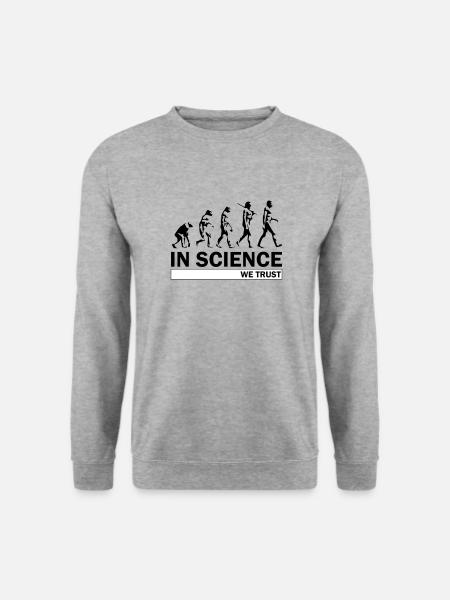 Evolution de la science - Sweat-shirt Unisexe - gris chiné