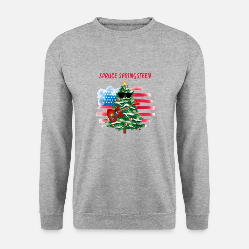 Fichte Springsteen - Unisex Pullover - Weißgrau meliert
