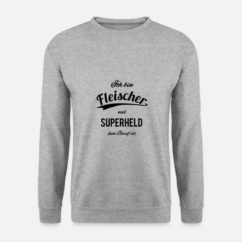 Fleischer - Unisex Pullover - Weißgrau meliert