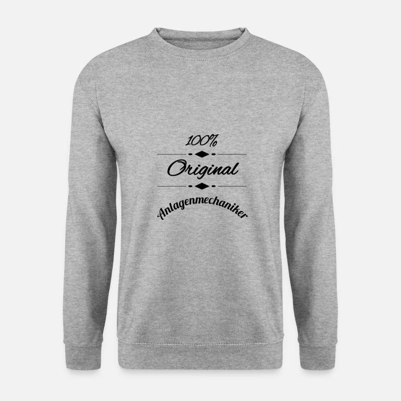 Anlagenmechaniker - Unisex Pullover - Weißgrau meliert