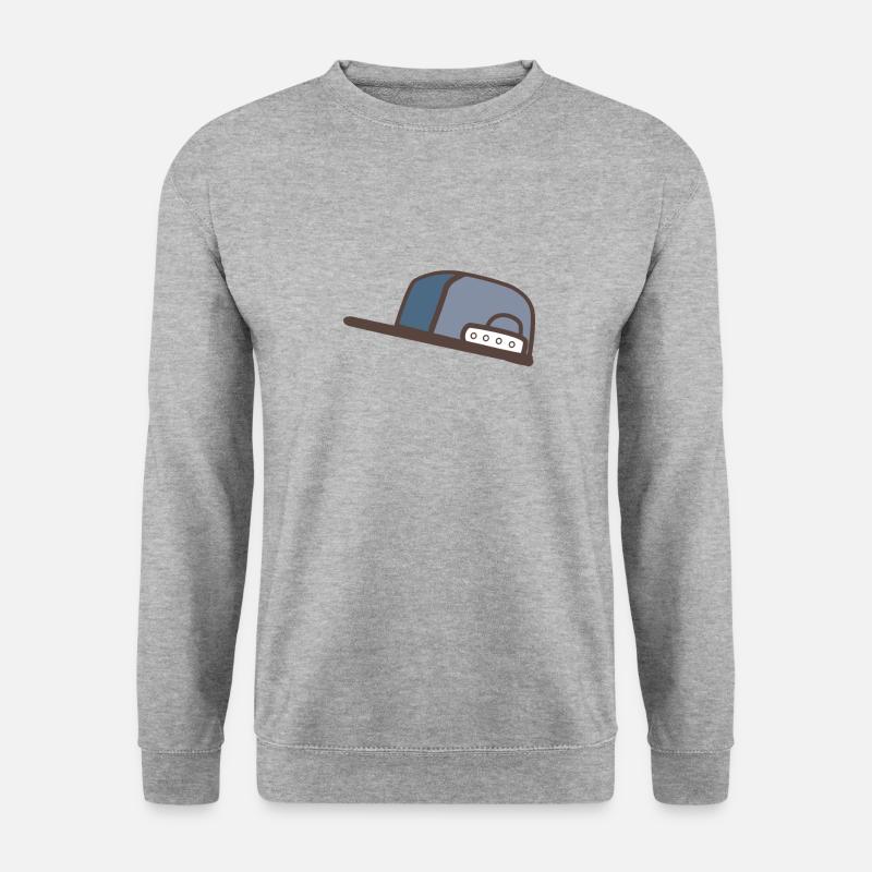Kappe - Unisex Pullover - Weißgrau meliert