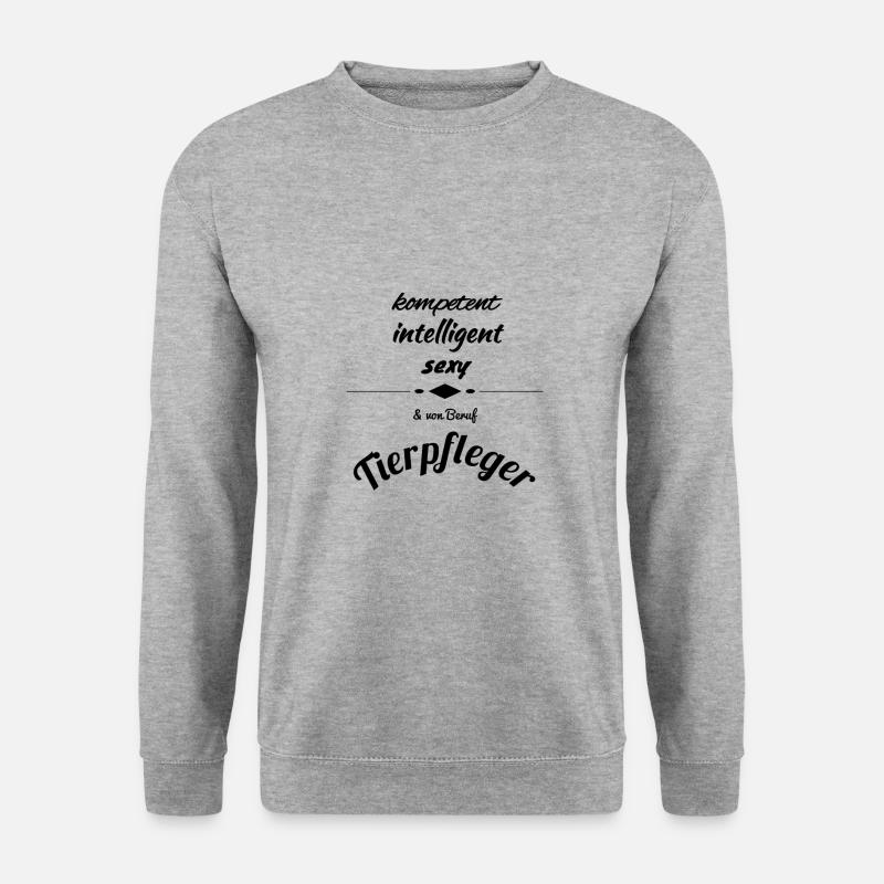 Tierpfleger - Unisex Pullover - Weißgrau meliert