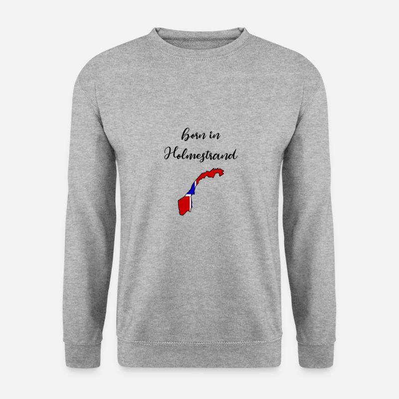 Holmestrand - Unisex Pullover - Weißgrau meliert