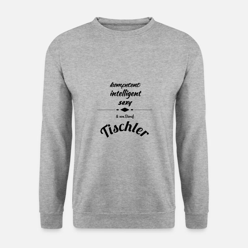 Tischler - Unisex Pullover - Weißgrau meliert