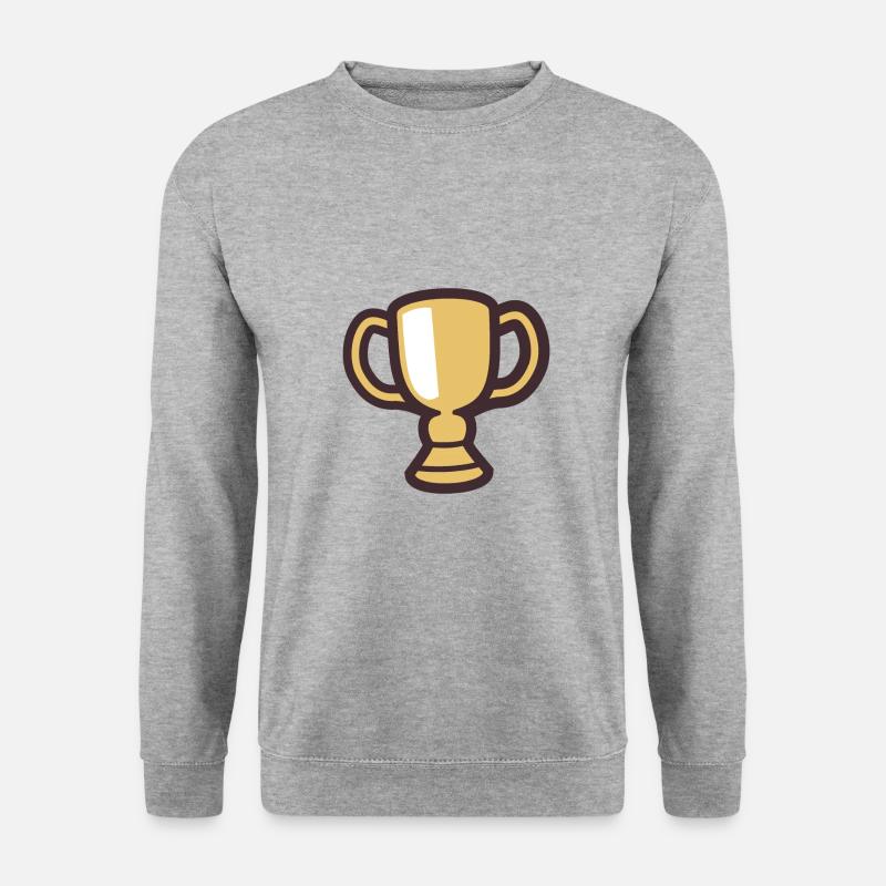 Pokal - Unisex Pullover - Weißgrau meliert