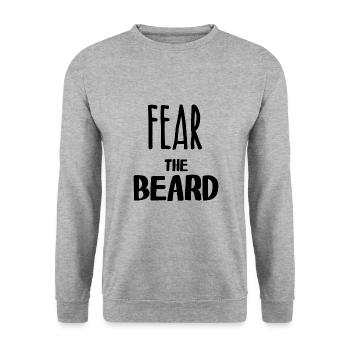Fear the beard - Unisex Pullover - Weißgrau meliert - Vorne - Alina (178cm) & Michal (187cm)