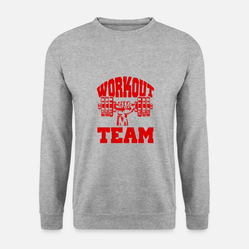 Workout Team - Unisex Pullover - Weißgrau meliert