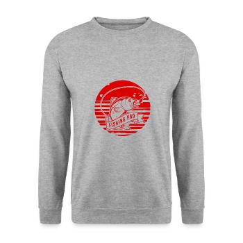 Fishing Pro - Unisex Sweatshirt - salt & pepper - Front - Alina (178cm) & Michal (187cm)