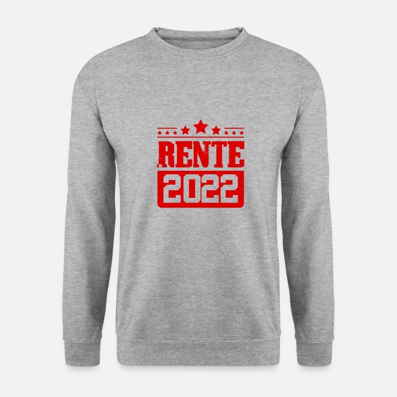 Rente 2022 - Unisex Pullover - Weißgrau meliert