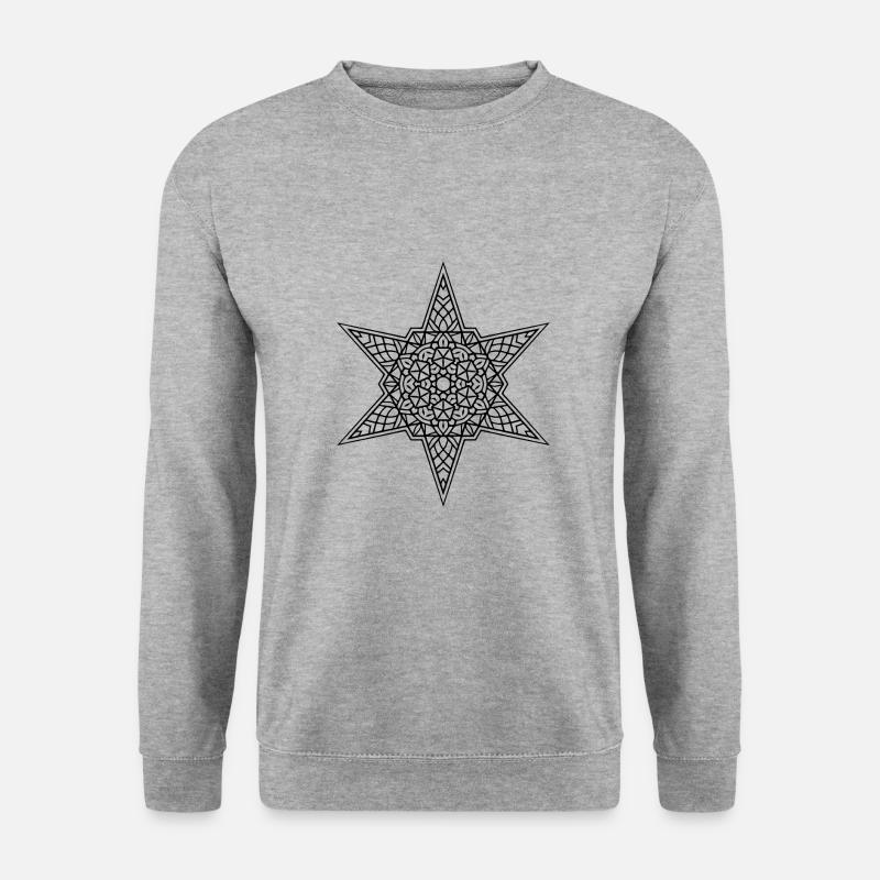 Star Mandala - Unisex Sweatshirt - salt & pepper