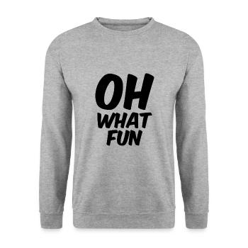 Oh quel plaisir - Sweat-shirt Unisexe - gris chiné - Devant - Alina (178cm) & Michal (187cm)